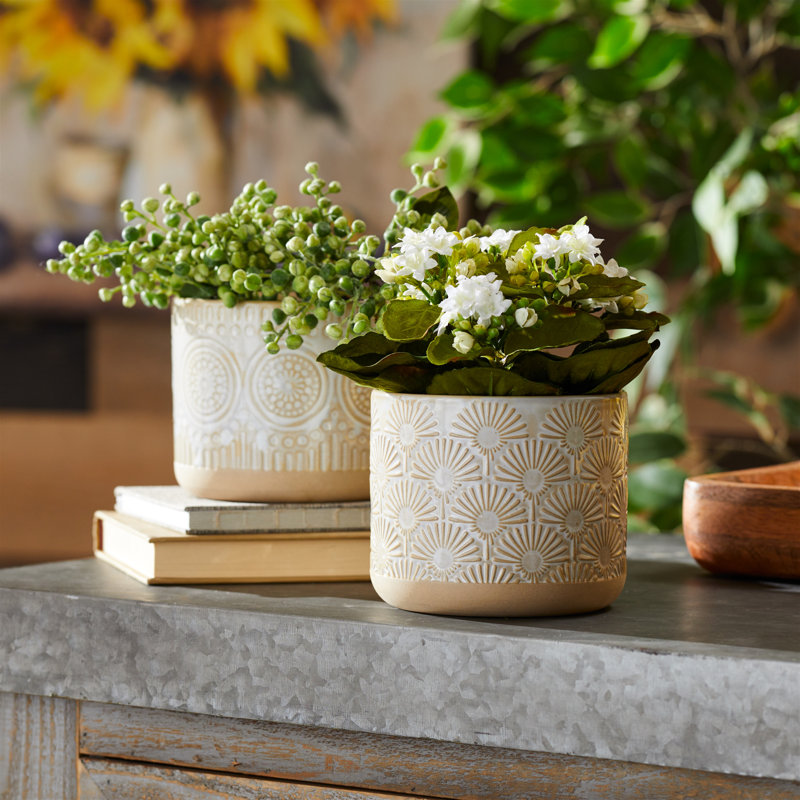Pot à fleurs en porcelaine