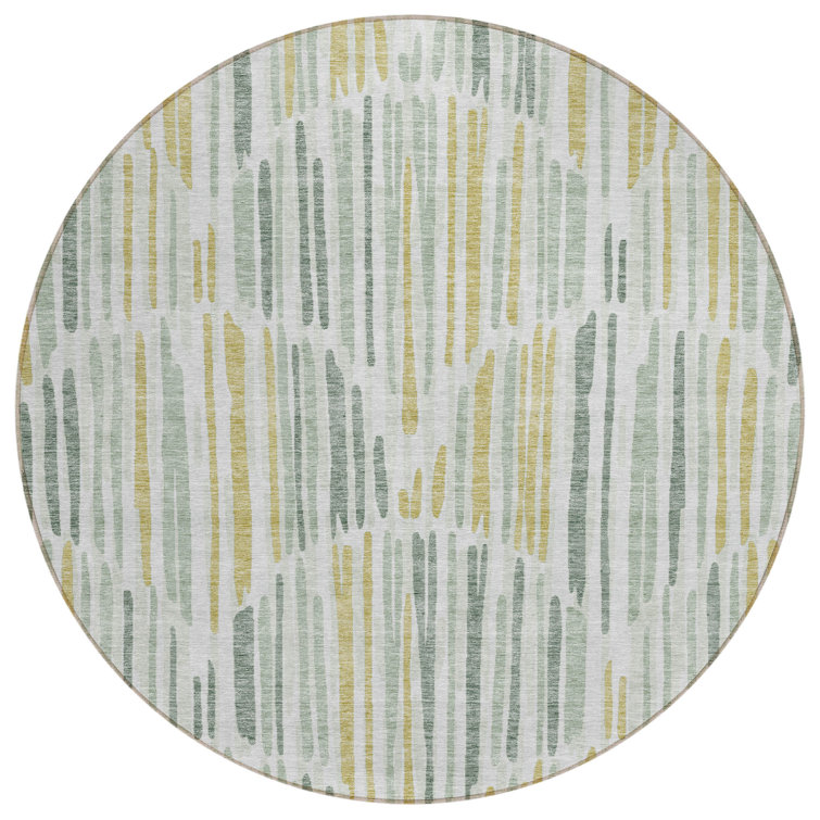 Neysa Washable Striped Indoor / Outdoor Rug