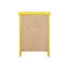 Table de chevet jaune vibrante