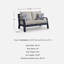 Causeuse d'extérieur avec coussin Mabry Shores