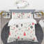 Ensemble de housse de couette moderne et contemporaine en microfibre rouge / noir / blanc-40702050