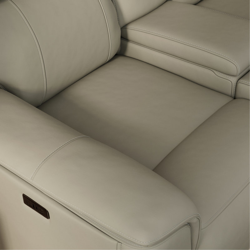 Causeuse inclinable double Oslo avec console Oslo, Gris