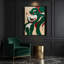 Abstrait art figuratif sur toile vert 78-108937159