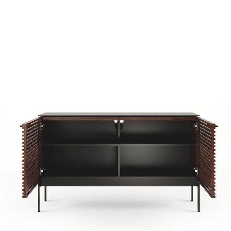 Corridor Media Console, Chocolate Stained Walnut