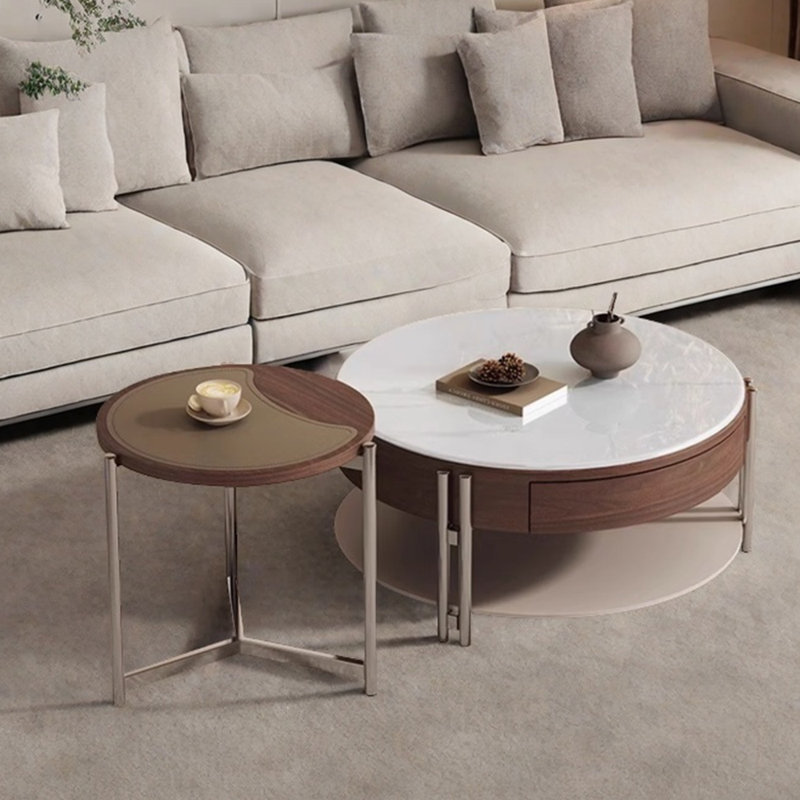 Combinaison de table basse au design minimaliste