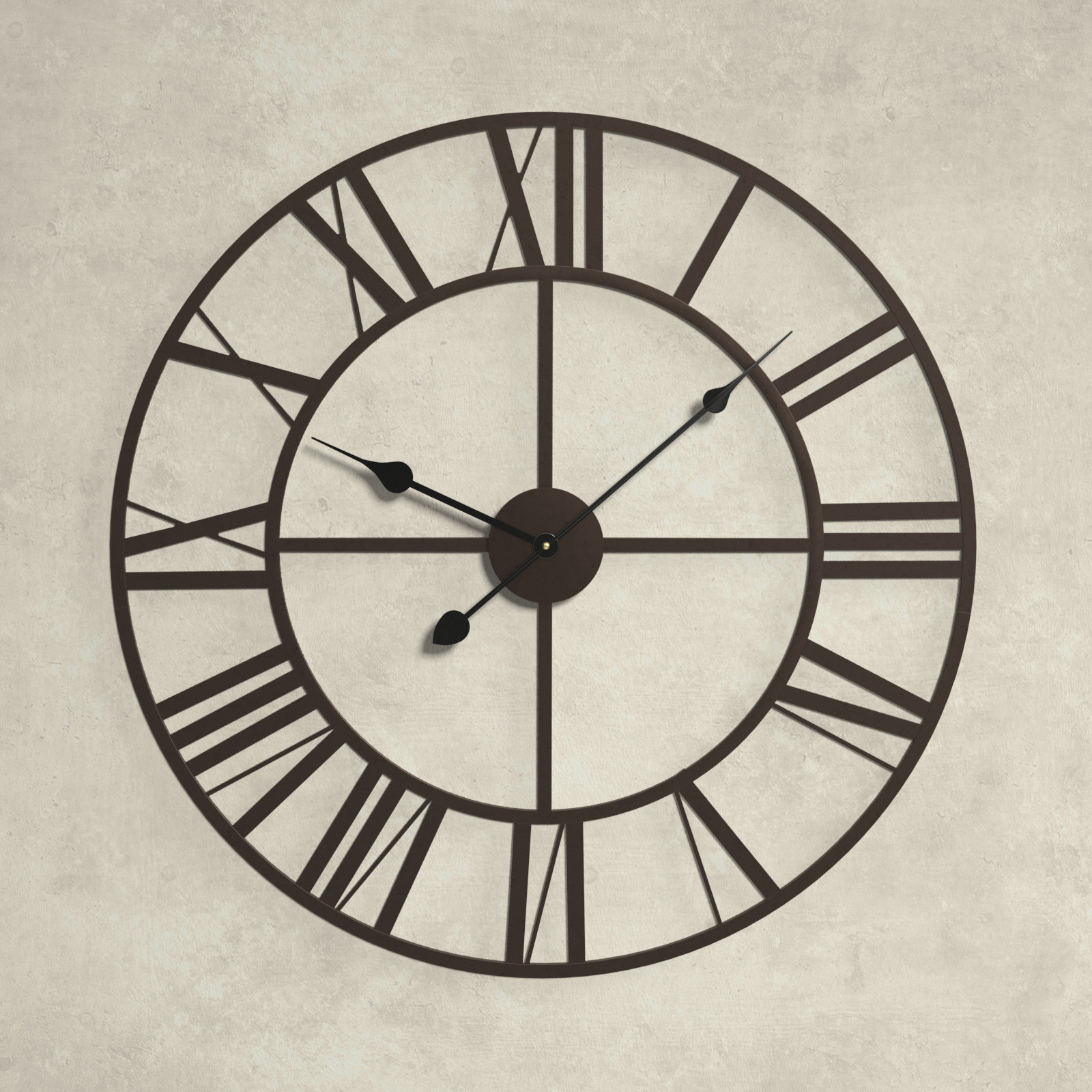 Metal Wall Clock, 30"
