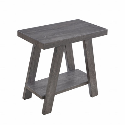 Contemporary Wooden Shelf Side Table
