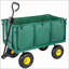 Chariot de jardin surdimensionné en acier 3 en 1 avec doublure amovible et panneaux latéraux pour une utilisation polyvalente