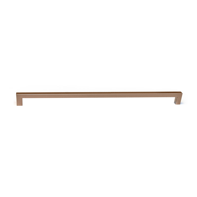 Poignée barre carrée 17,75 po, Or rose