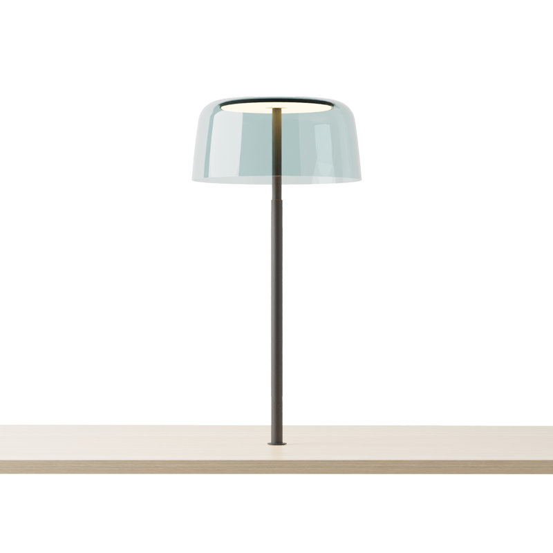 Yurei Aluminum, Plastic Desk Lamp, Blue, Black