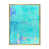 Toile avec cadre flottant or