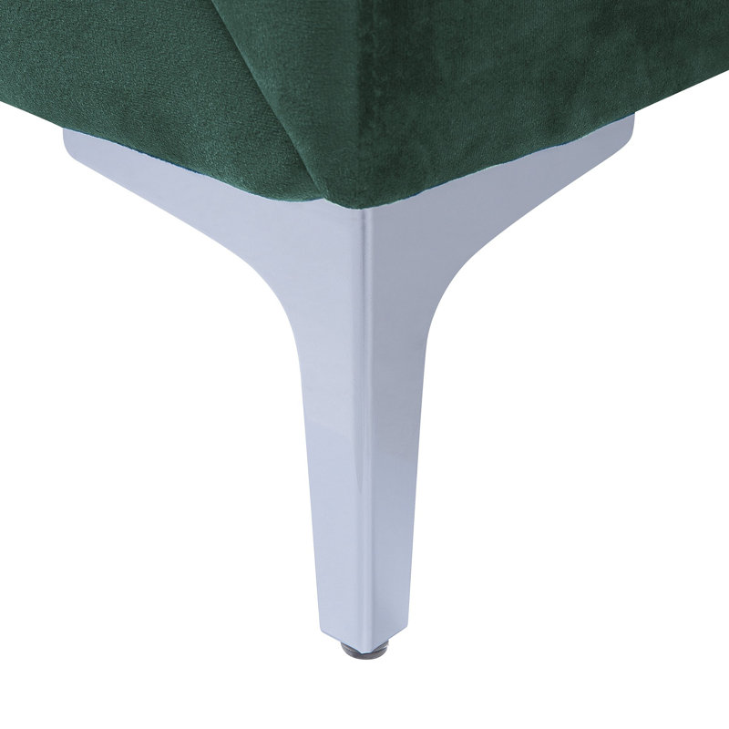 Francisque 3 Seater Velvet Sofa, Green