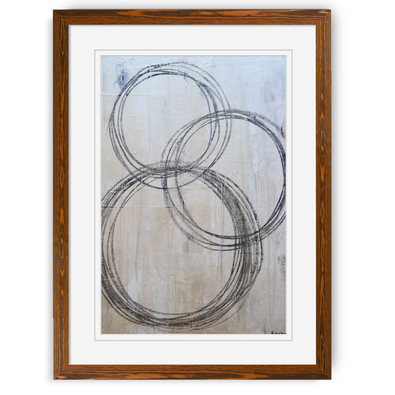 « circulaire i » par paul cezanne-image-cadre de dessin, Blanc, Imprimé érable encadré, H 22 po x l 30 po x P 1 po
