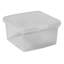Wham Clip Square Plastic Storage Boxes with Secure Clip Lock Lids Clear/Clear/Clear
