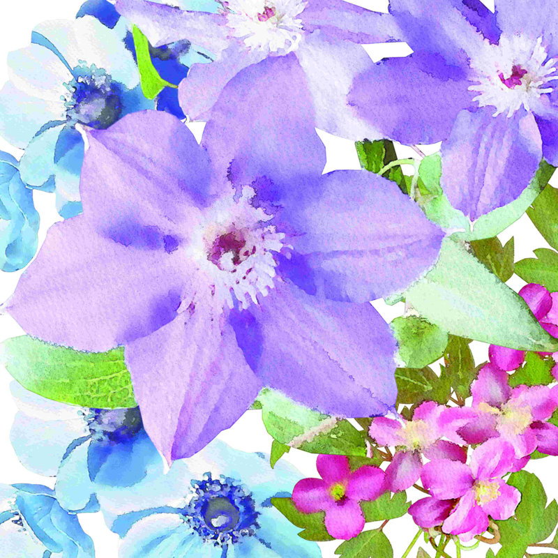 " Clematis I ", 30" H x 30" W  