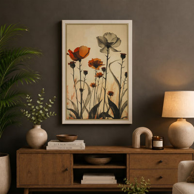 Carnation Study Botanical - Wrapped Canvas