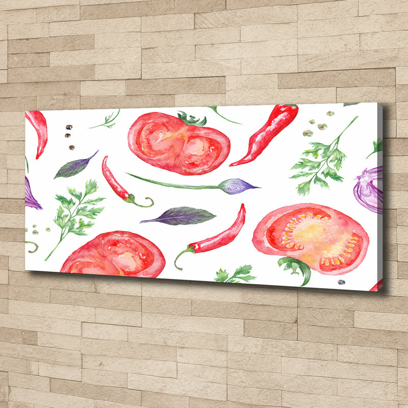Tomato And Spices - Wrapped Canvas Print
