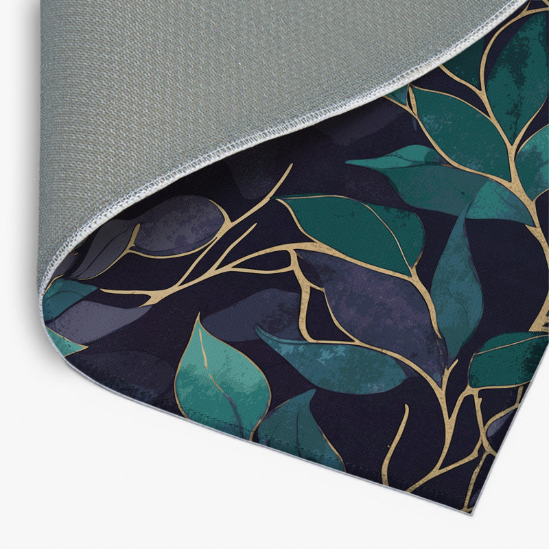 Gilded Underbrush Indoor And Outdoor Area Rug, Rectangle 1'6" x 2'6"