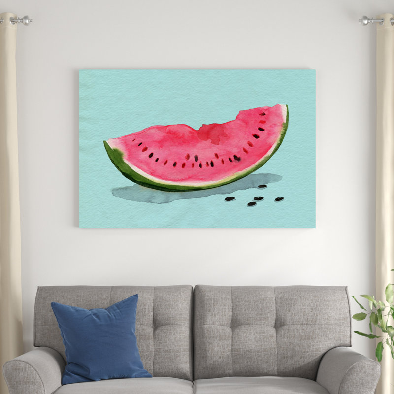 Melon d'eau d'été II, H 32 po x l 48 po x P 1,25 po