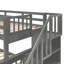 Lit superposé avec escalier avec rangement intégré et conception séparable
