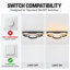 3-Light 58cm Modern LED Flush Mount Ceiling Light