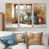 Toile naturelle avec cadre flottant