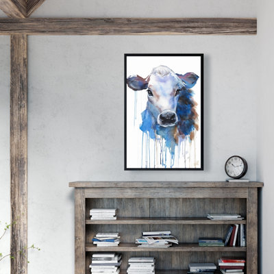 " Watercolor Jersey Cow "