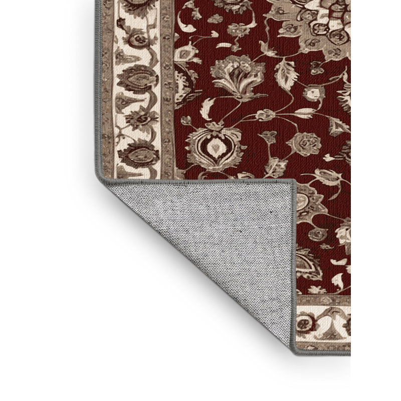 Tapis persan gris lavable à la machine