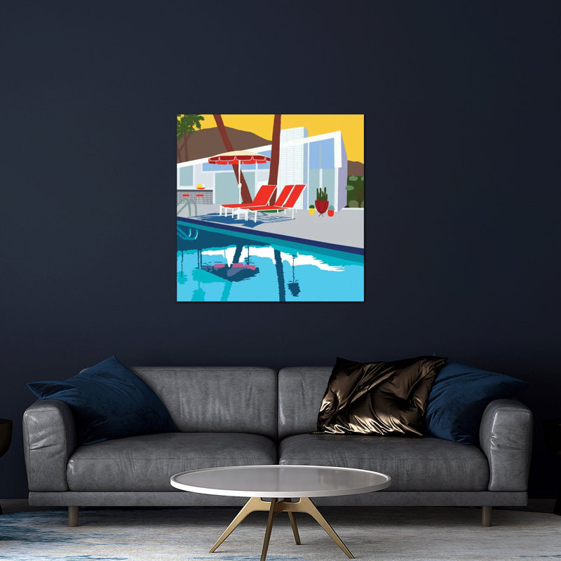 «Pool Lounge II» par Jen Bucheli - impression sans cadre, H 36 po x l 36 po x P 0,25 po