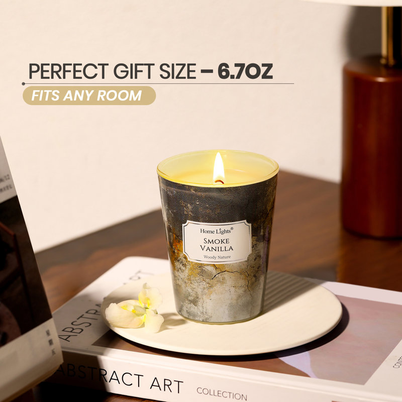 Fumée vanille | Homelights 1-Wick - 6,7 oz de cire de soja - 40 heures et plus de bougies parfumées