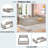 Wooden Platform Bed With Semi-enclosed Fence-546495254