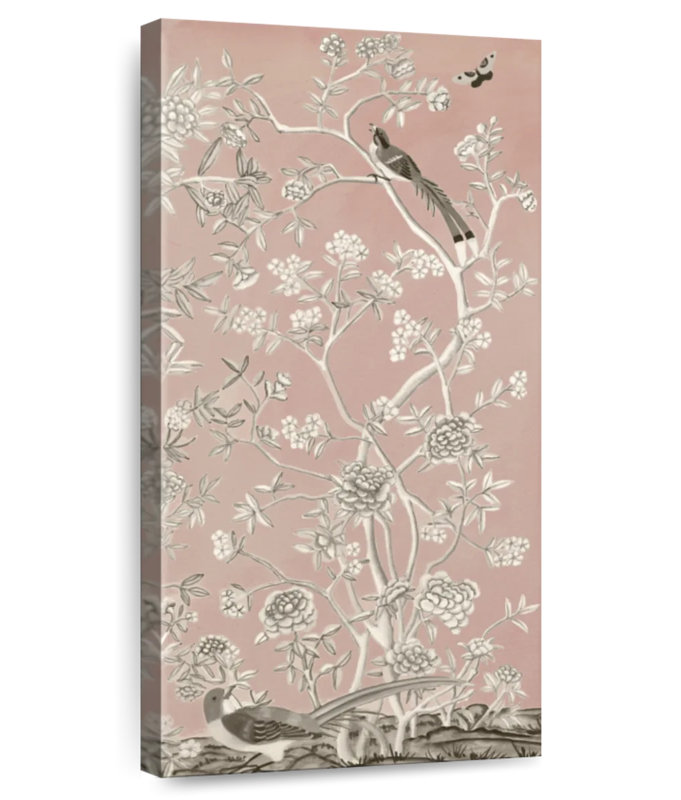 Blush Chinoiserie I, 54" H x 27" W
