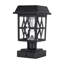 Luminaire de pilier solaire Luna II - noir, paquet de 2