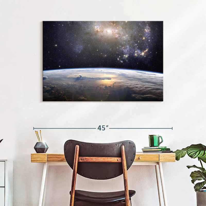 Oberle Earth In The Universe, 26" H x 39" W