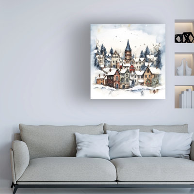 «Seasonal Christmas Town» sur toile