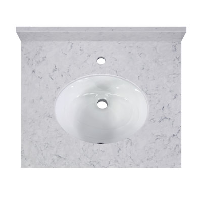 Plateau de meuble-lavabo simple 25 "avec lavabo