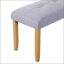 Banc rembourré capitonné pour les chambres à coucher modernes, les salles à manger et les espaces de vie avec des sièges confortables et un design élégant.