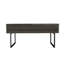 Table basse à plateau relevable 39 po en bois et métal espresso et noir