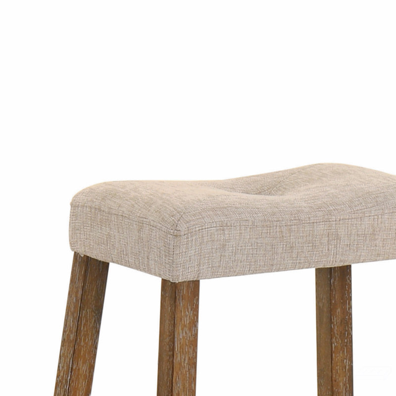 Ensemble de 2 tabourets de comptoir rustiques, tabourets de bar en bois sans dossier de 25 pouces