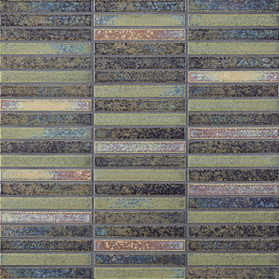 Yohen Border 0.49" x 4" Ceramic Mosaic Wall Tile