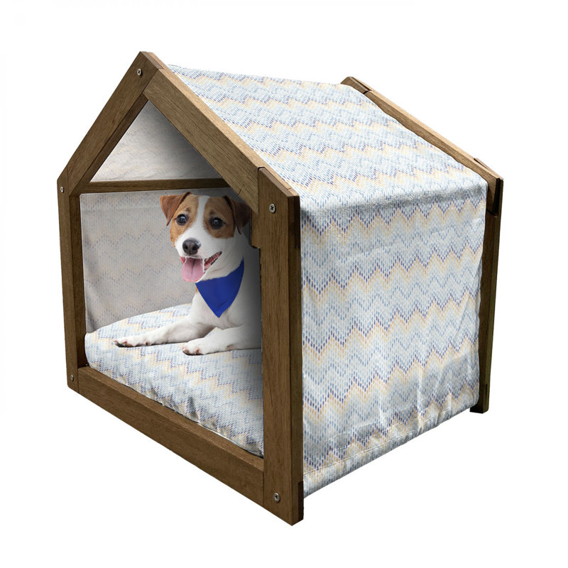 Niche pour chien en bois, H 25,59 po x l 29,53 po x P 21,65 po