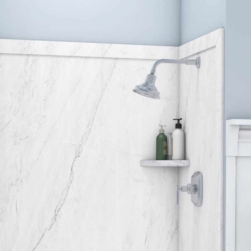 Garniture de rénovation FlexStone 3 po x 95 po avec rebord huître de 2 po, Huître