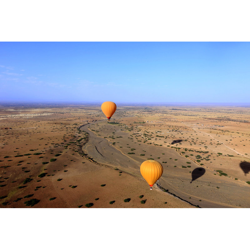 Hot Air Balloon by Leila Melhado - Wrapped Canvas Print, 30cm H x 46cm W x 3.8cm D