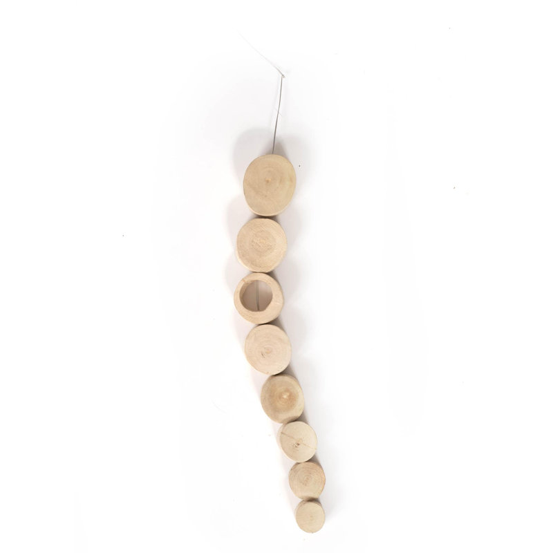Oval Wood Chandelier - Ombré finish