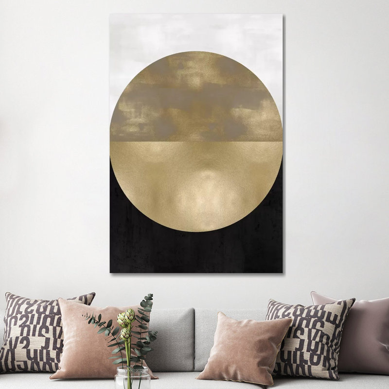 Gold Sphere- Gallery-Wrapped Canvas Giclée, 60" H x 40" W