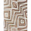 Geometric Area Rug in Ivory/Light Brown-630362177