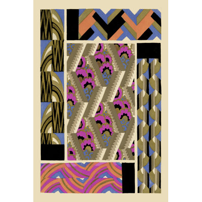 Art Deco Designs III by Baxter Mill Archive - Wrapped Canvas Print