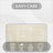Rasika 100% Cotton 1990 GSM Tufted Reversible Bath Rug, OEKO-TEX Certified, Ultra Soft & Absorbent, Machine Washable Bathroom Rug for Shower, Tub, Sink, Vanity & Spa Areas, Crochet-Inspired Design, 21" x 34" Rectangle, Ivory-70045822-97550105