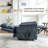 Dual Motor Infinite Position Up To 350 LBS Leatherair Power Lift Recliner Chair, Heavy Duty Motion Mechanism With 8-Point Vibration Massage And Lumbar Heating-212890472