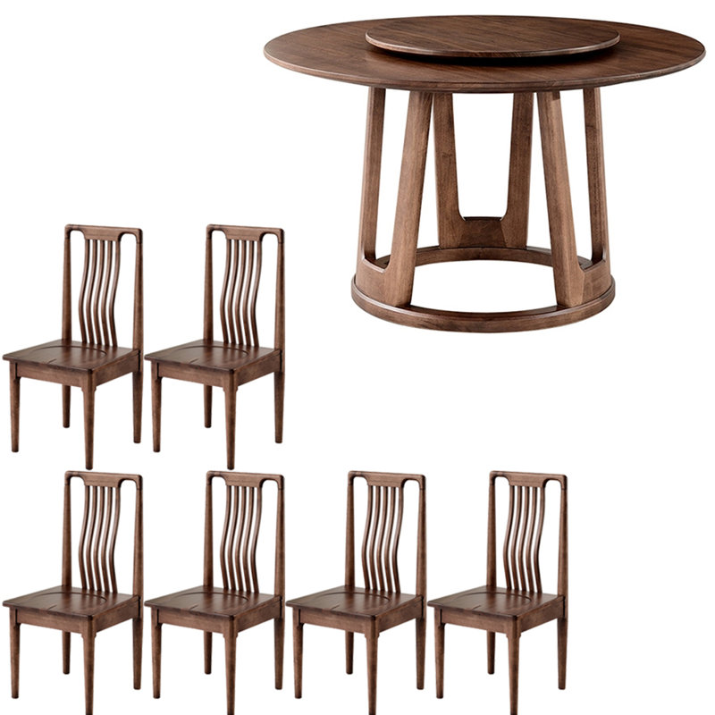 Ensemble de table à manger en bois massif de style français, H 29,9 po x L 54,3 po x l 54,3 po